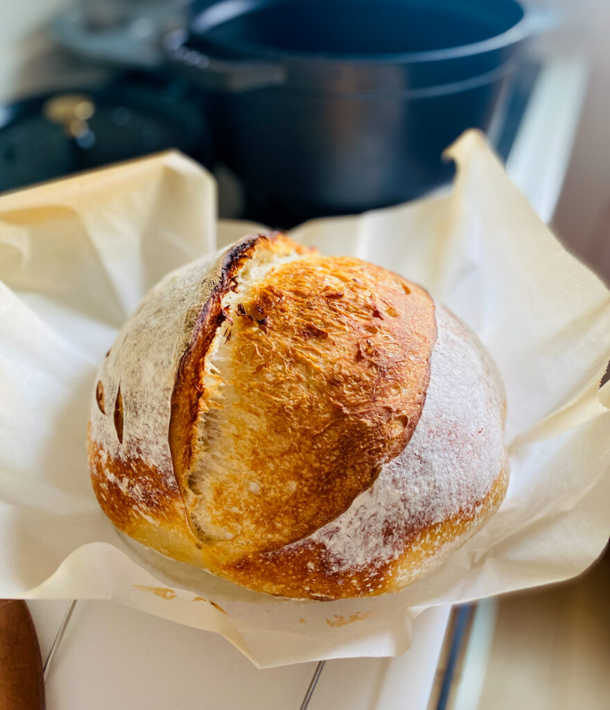 Sourdough Bread Out of Oven