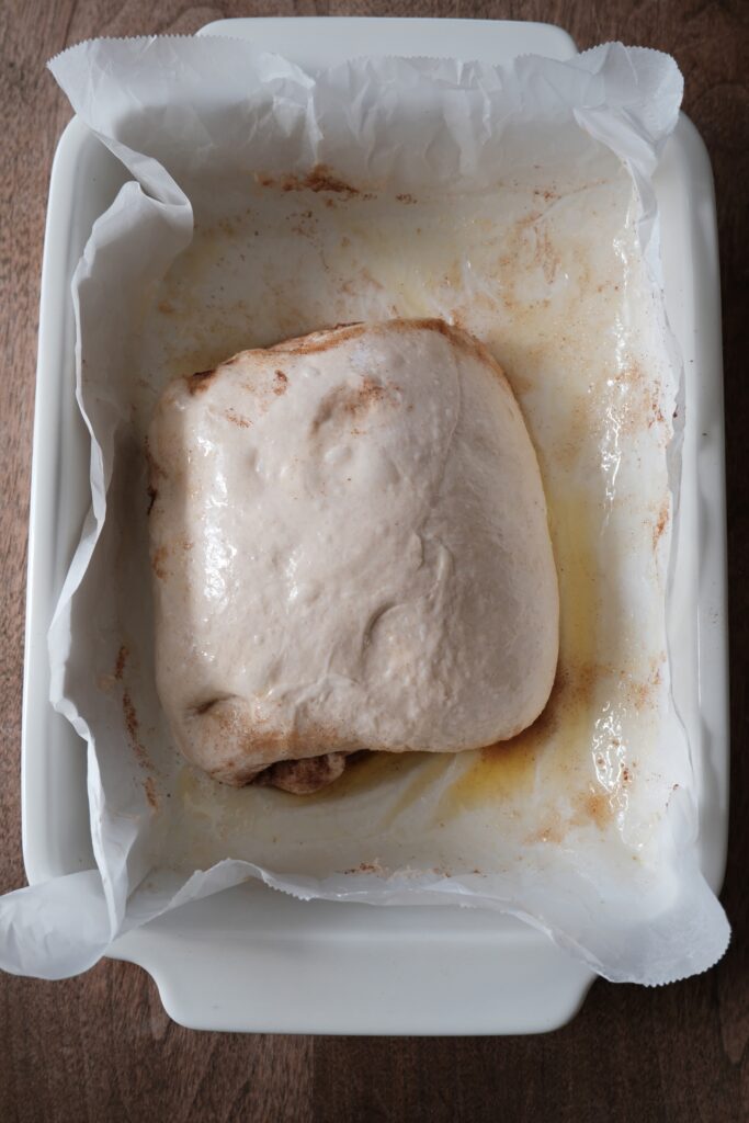 シナモンロールサワードウ フォカッチャ成形完了